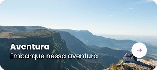 Card de Aventura na tela Explorar do aplicativo